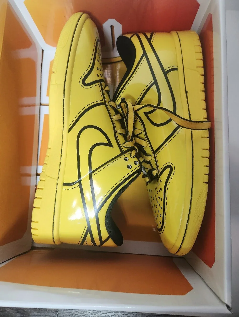 Nike Dunk Low X Lego Yellow Sneakers